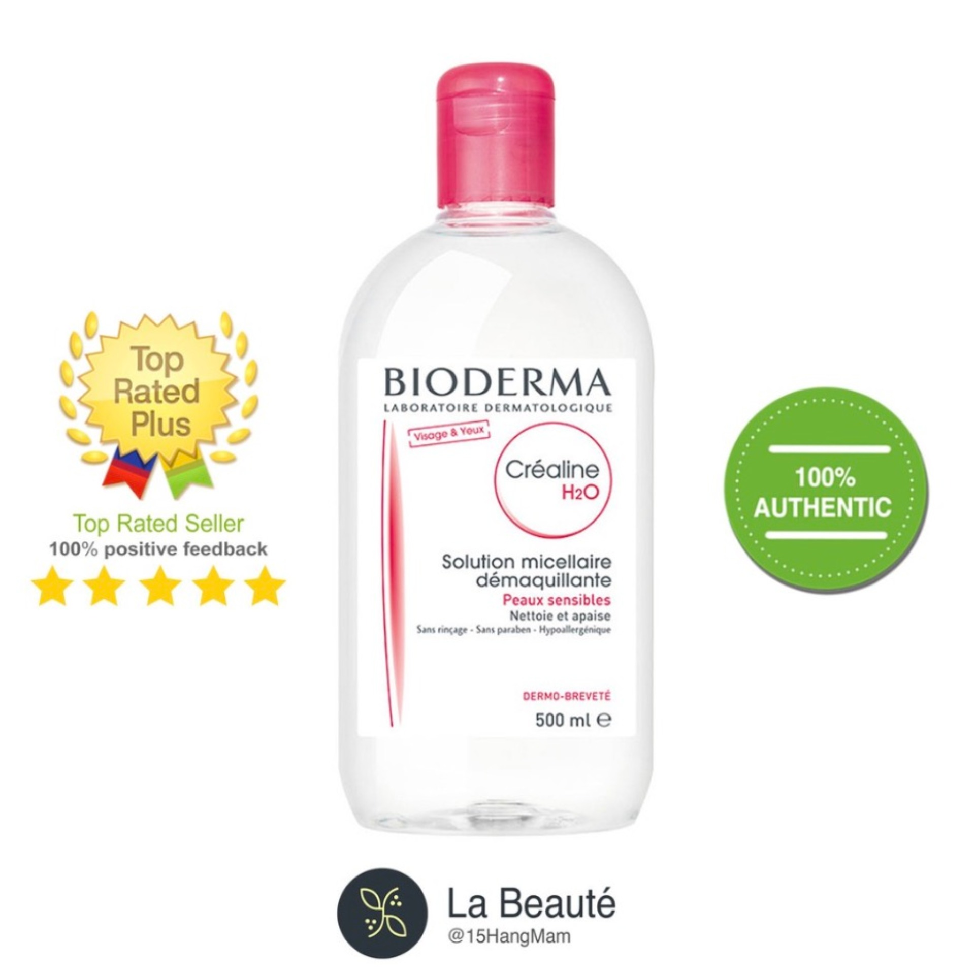 Bioderma Créaline H20 - Nước Tẩy Trang Cho Mọi Loại Da