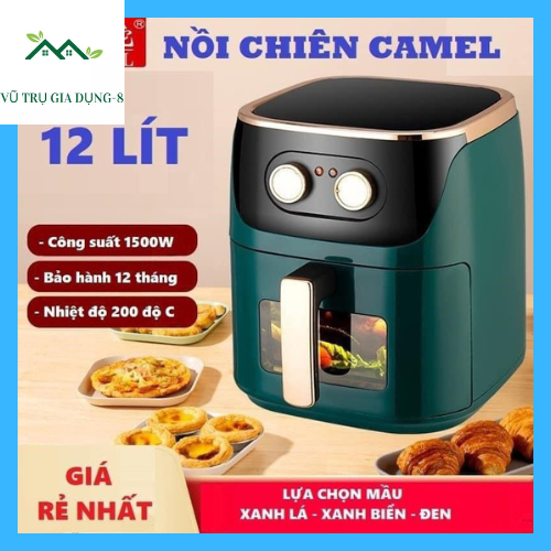 (HÀNG CHÍNH HÃNG) Nồi Chiên Không Dầu Camel 10L 12L Công Suất 1500W Không Mùi Tốt Cho Sức Khỏe Tiện 