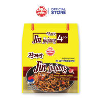 Lốc 4 gói mì trộn xốt tương đen Jin Jjajang Ramen Otoki gói 135g*4