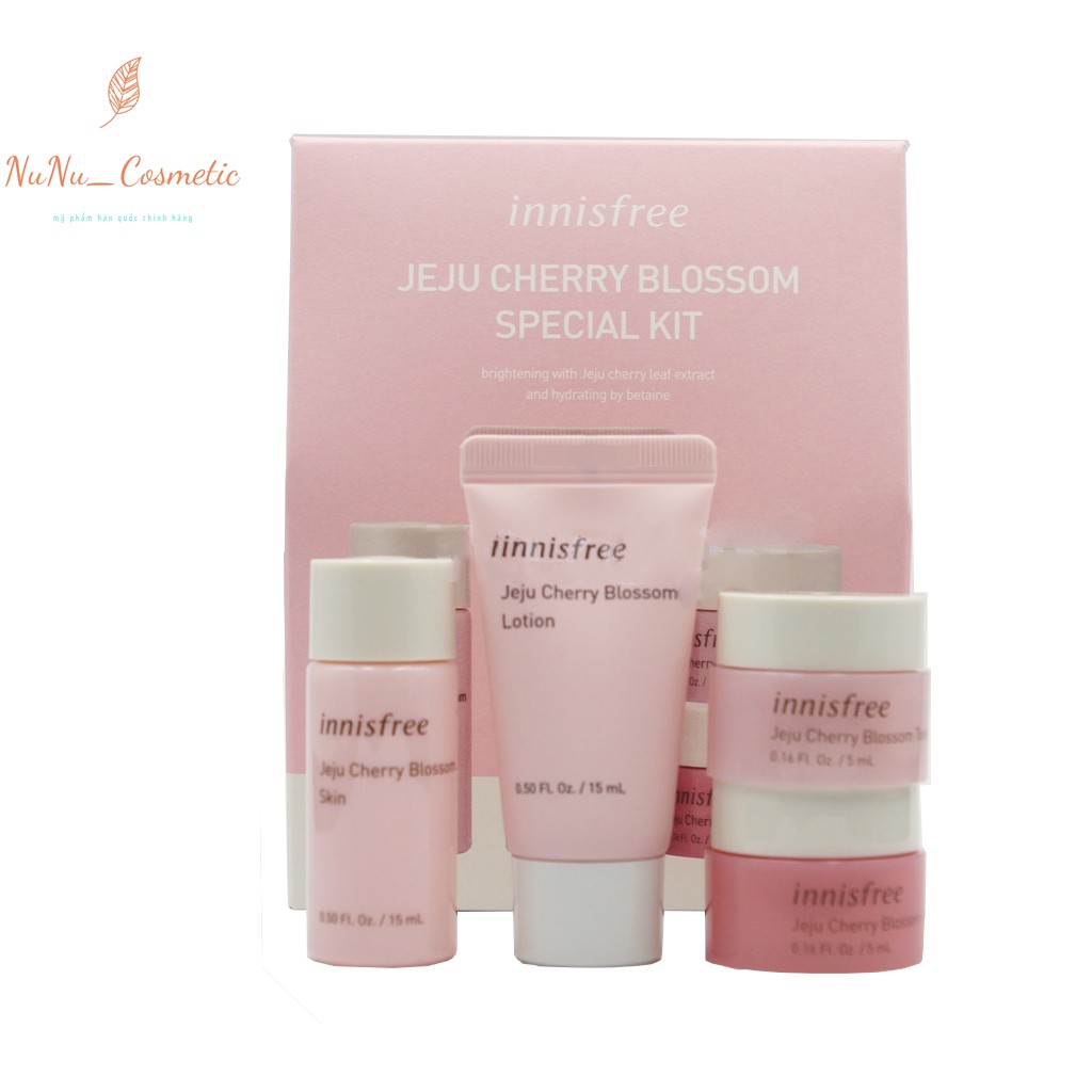 [HCM]Bộ dùng thử hoa anh đào Innisfree Jeju Cherry Blossom special kit [ CHUẨN HÀNG AUTH]