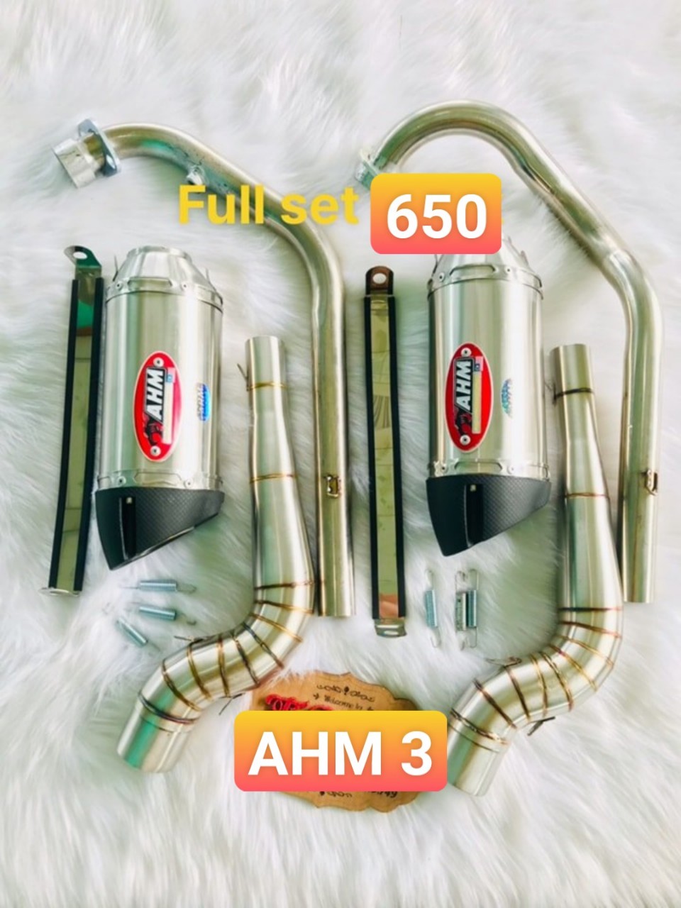 Pô AHM M3 - Cả Cổ 304 Ex 135/150 + Winer + Sonic + Satria  ( Đặt Hàng sẽ có bên Shop Gọi tư Vấn )