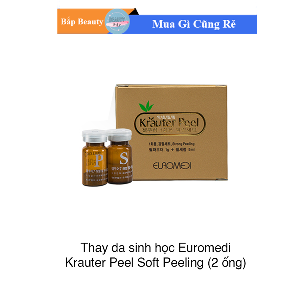 [Hcm]Tinh Chất Thay Da Sinh Học Euromedi Krauter Peel Soft Peeling Hàn Quốc (Hộp 2 Lọ)