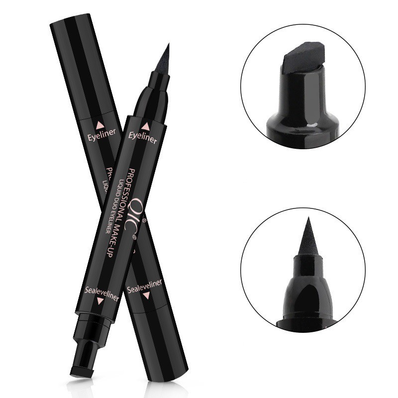 Bút kẻ mắt 2 đầu Qic nét vẽ thanh mảnh lâu trôi