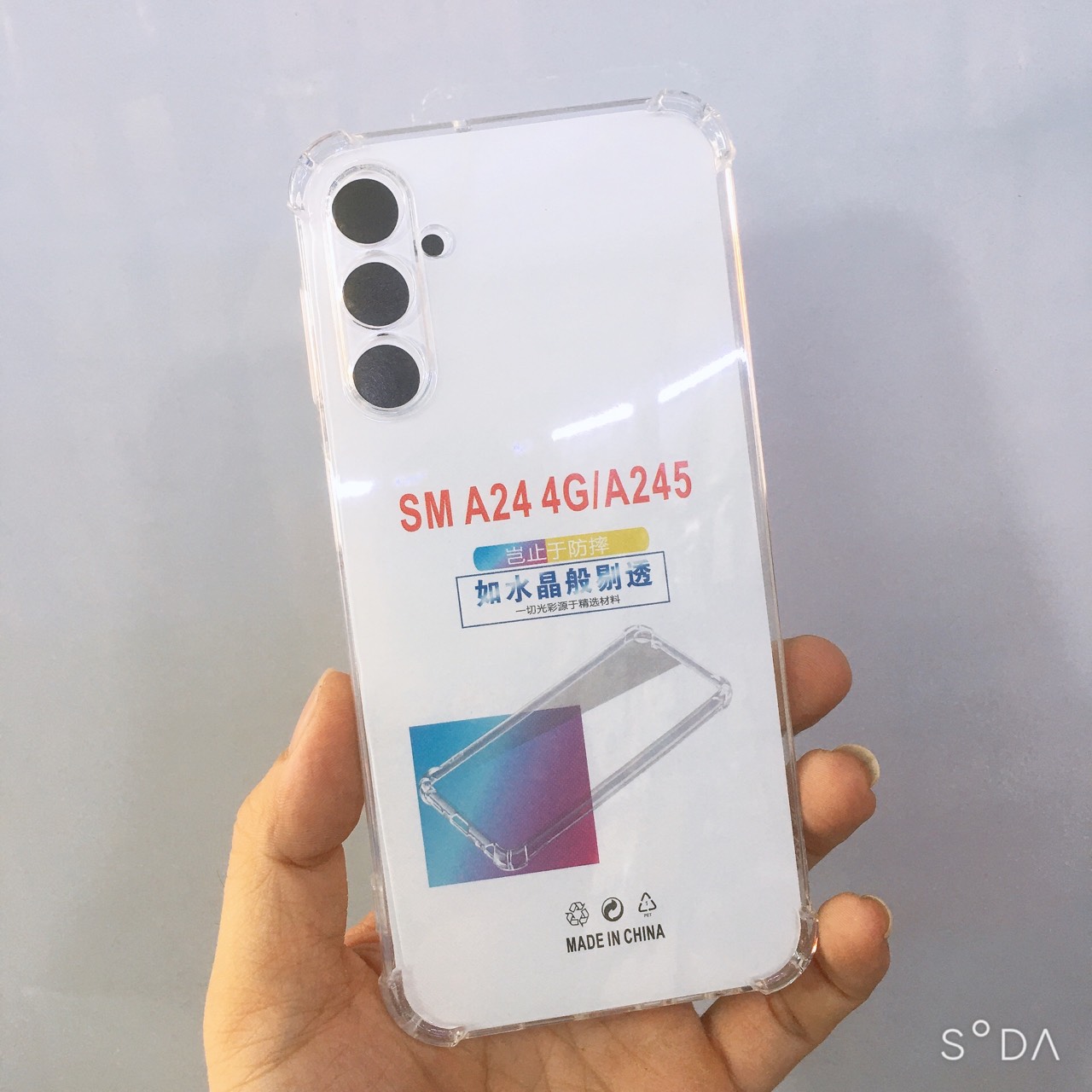 Ốp lưng Samsung A24  Ốp dẻo trong TPU chống sốc 4 góc cạnh