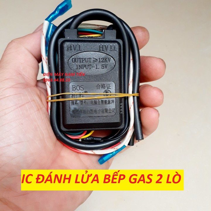 IC Đánh lửa bếp gas âm 2 lò 15V - IC 2 Lò điện tử đánh tia lửa điện bếp ga âm đa năng