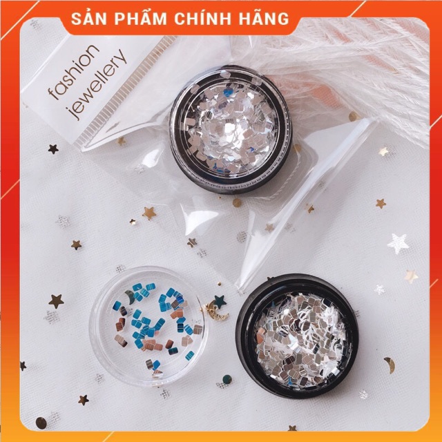 Phụ Kiện Bạc Hình Chữ Nhật