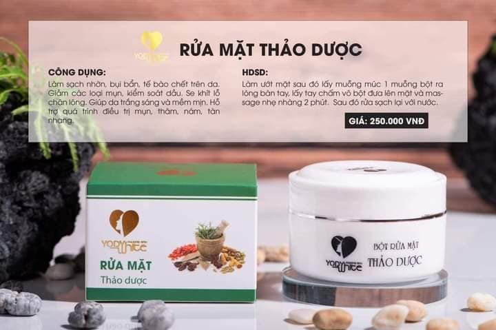 [HCM]Bột Thảo Dược Rửa Mặt PHƯƠNG ANH- Giúp sạch dachống lão hoángăn ngừa mụn