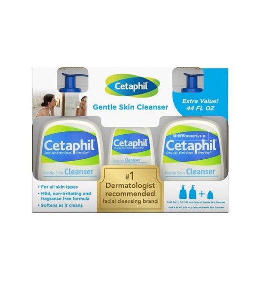 Set 3 Sữa Rửa Mặt Cetaphil Gentle Skin Cleanser (Set3) – Mỹ