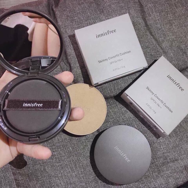 Phấn Nước Innisfree Skinny Coverfit Cushion Tone 21 [Đầy Đủ Lõi Mút] Mẫu Mới 2019 Date Mới Chất Lượng Đảm Bảo An Toàn Đến Sức Khỏe Người Sử Dụng Cam Kết Hàng Đúng Mô Tả