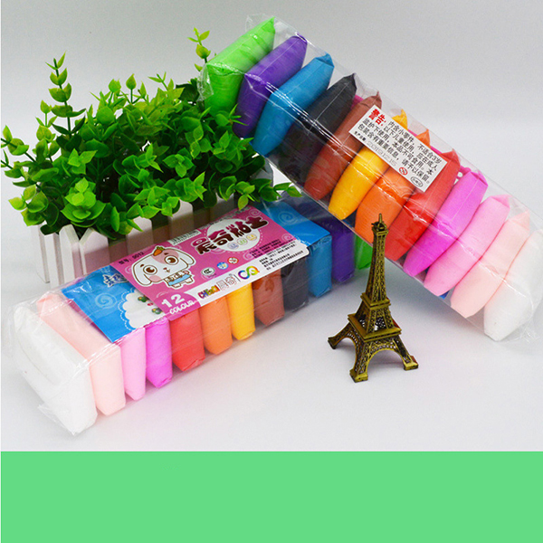 Bộ đất sét tự khô 12-24-36 màu bịch to ( 10 gram )  có màu trắng  hàng đẹp giá tốt  đất sét nhật tự 