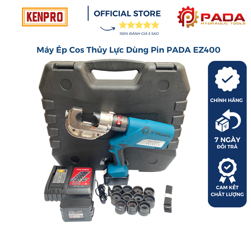 Máy ép cos thủy lực dùng pin-Kìm ép cos pin EZ400