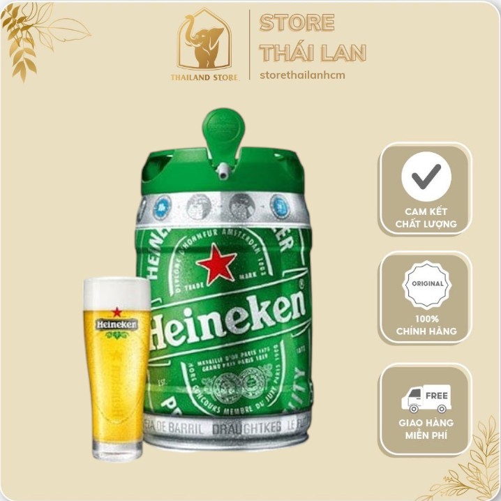 KÉT 2 BOM BIA HEINEKEN 5L – TRẢI NGHIỆM BỮA TIỆC HOÀN HẢO! 🍺✨