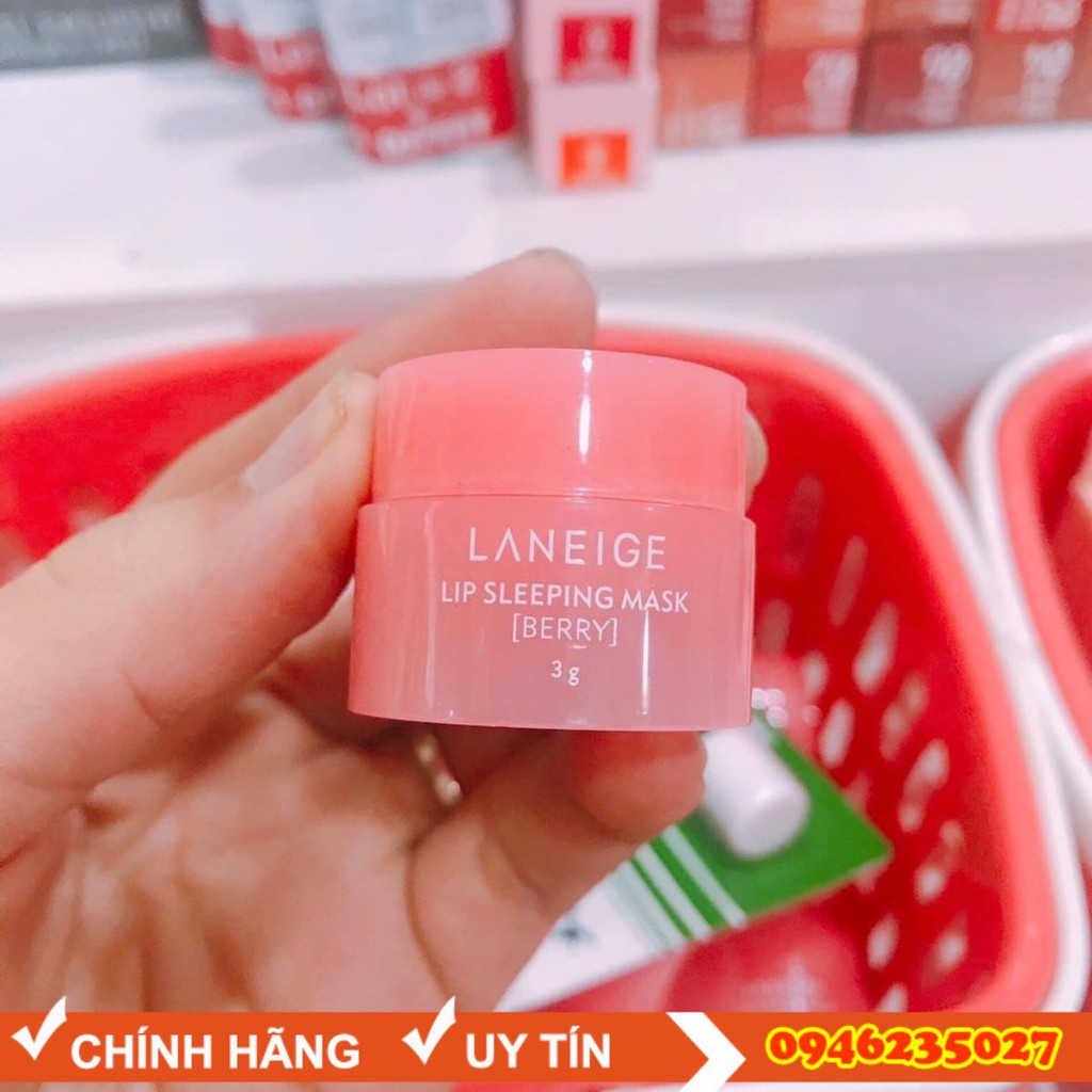 Mặt Nạ Ngủ Môi Laneige Mini Chống Oxi Hóa Làm Dịu Môi Nứt Nẻ Dưỡng Môi Mềm Mại Mịn Màng Và Hồng Tự Nhiên