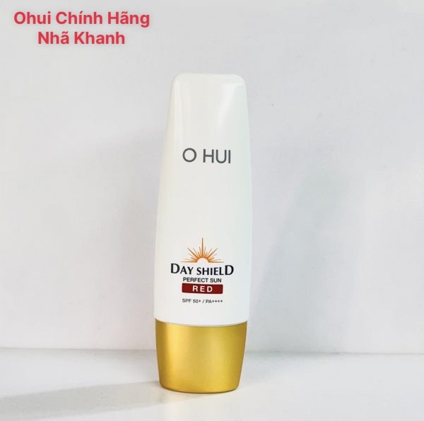 [Hcm]Kem Chống Nắng Trắng Da Ohui Day Shield Perfect Sun Red 50Ml Spf 50+/Pa++++ Tạo Lớp Nền Mịn Hơn - Nhã Khanh Ohui