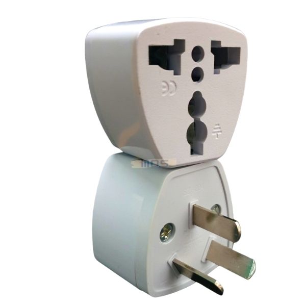 Phích cắm 3 chấu du lịch chuẩn Anh / Hàn / UK / Singapore / Malaysia chuyên dụng Mos Shop