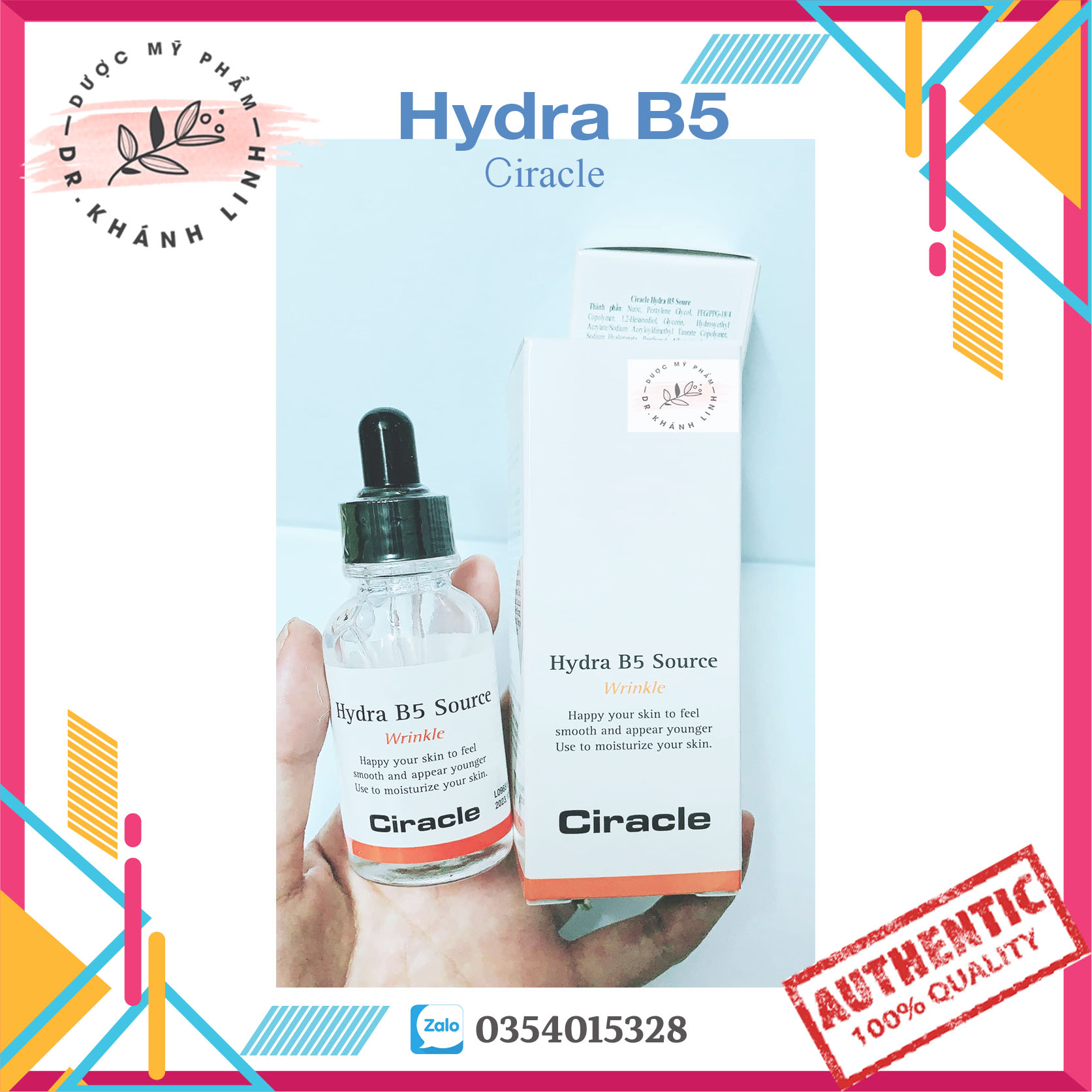 ✔️[Chính Hãng]Serum Ciracle Hydra B5 Source Wrinkle 30Ml