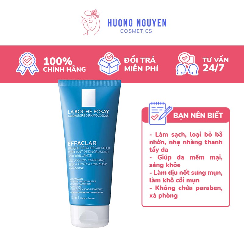 Mặt Nạ Bùn La Roche - Posay Effaclar Sébo - Régulateur 100Ml