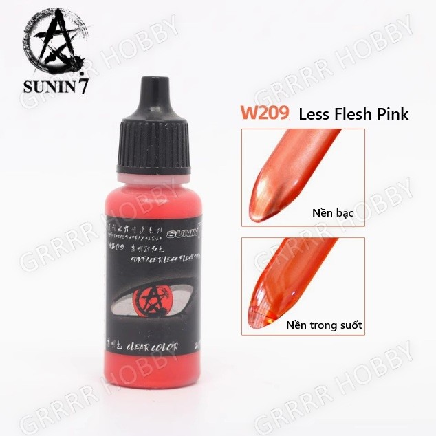 SƠN MÔ HÌNH SUNIN7 - W200~W210 - SƠN TRONG SUỐT PHA SẴN ACRYLIC / CLEAR COLOR CHUYÊN DỤNG CHO AIRBRUSH
