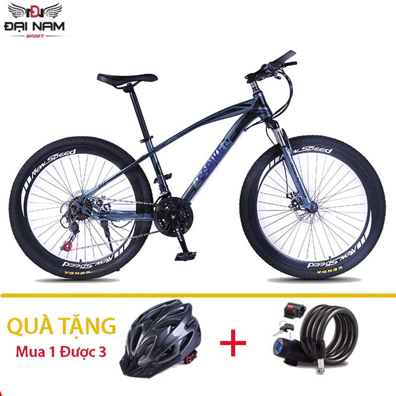 Xe Đạp Thể Thao Địa Hình NS-06 Vành 26inch 24 Tốc Độ Đại Nam Sport Nhập Khẩu + Tặng Mũ Bảo Hiểm ,Khó