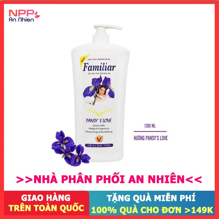 Sữa Tắm Tinh Chất Sữa Dê Familiar Hương Pansy S Love - Npp An Nhiên