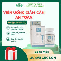 Giảm cân 15 DAYS MERATRIM 60 (MỸ) Viên uống giảm béo an toàn nhanh chóng. Lọ 60 viên