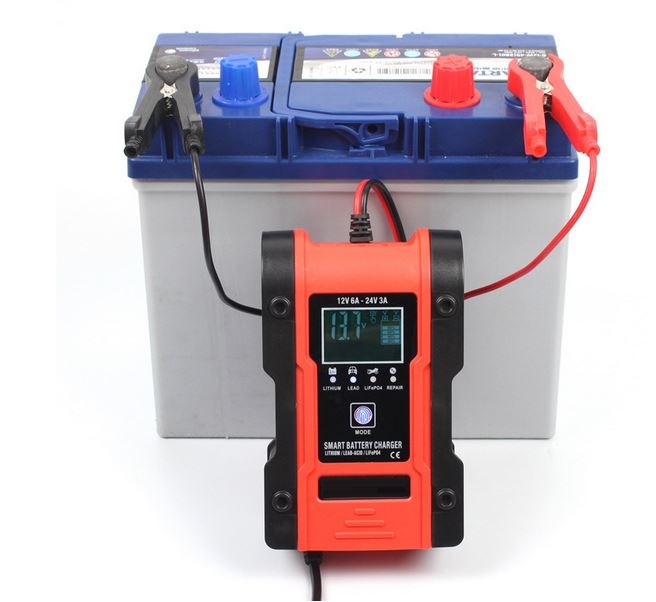 Sạc bình ắc quy 12V 24V lithium 150AH FOxsur có chức năng khử sunfat phục hồi ắc quy sạc cho cả bình khô và bình nước