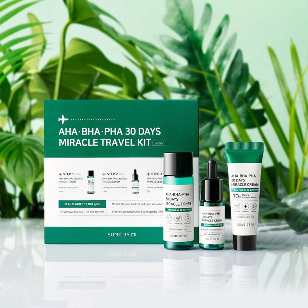 Set Mini Mụn Some By Mi Aha - Bha - Pha 30 Days Miracle Set (3 Sản Phẩm) Cam Kết Sản Phẩm Đúng Mô Tả Chất Lượng Đảm Bảo