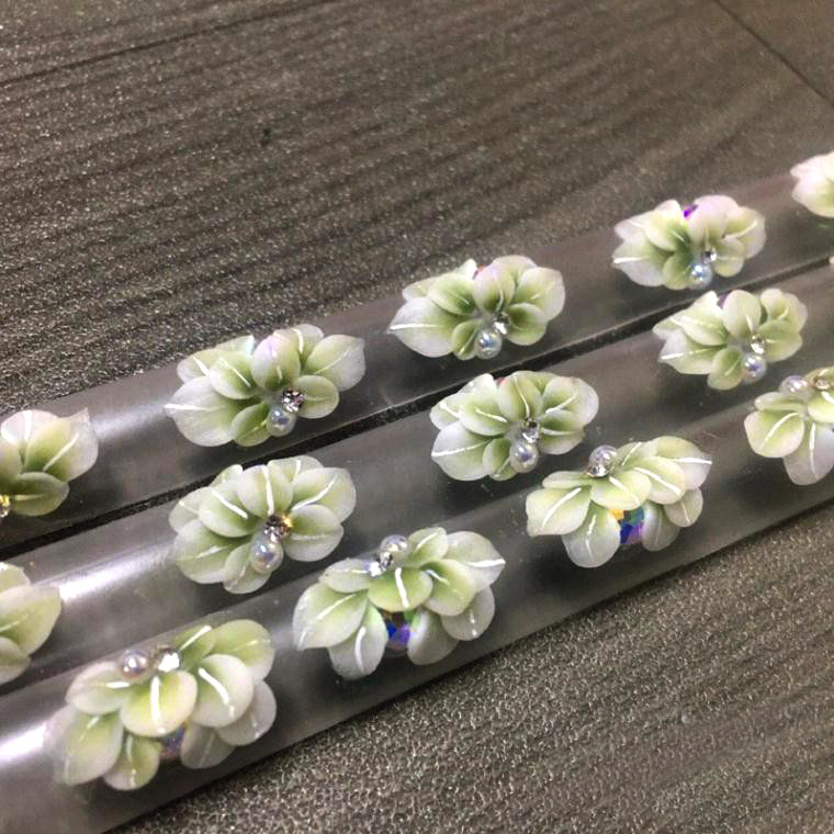[HCM]Sản phẩm trang trí móng  vẽ nổi Nail desige  hoa vẽ nổi. Hoa nổi 4D Fantasy set 2 hoa theo màu.Hoa dễ bẻ from móng(hàng vẽ tay không đổ khuôn )