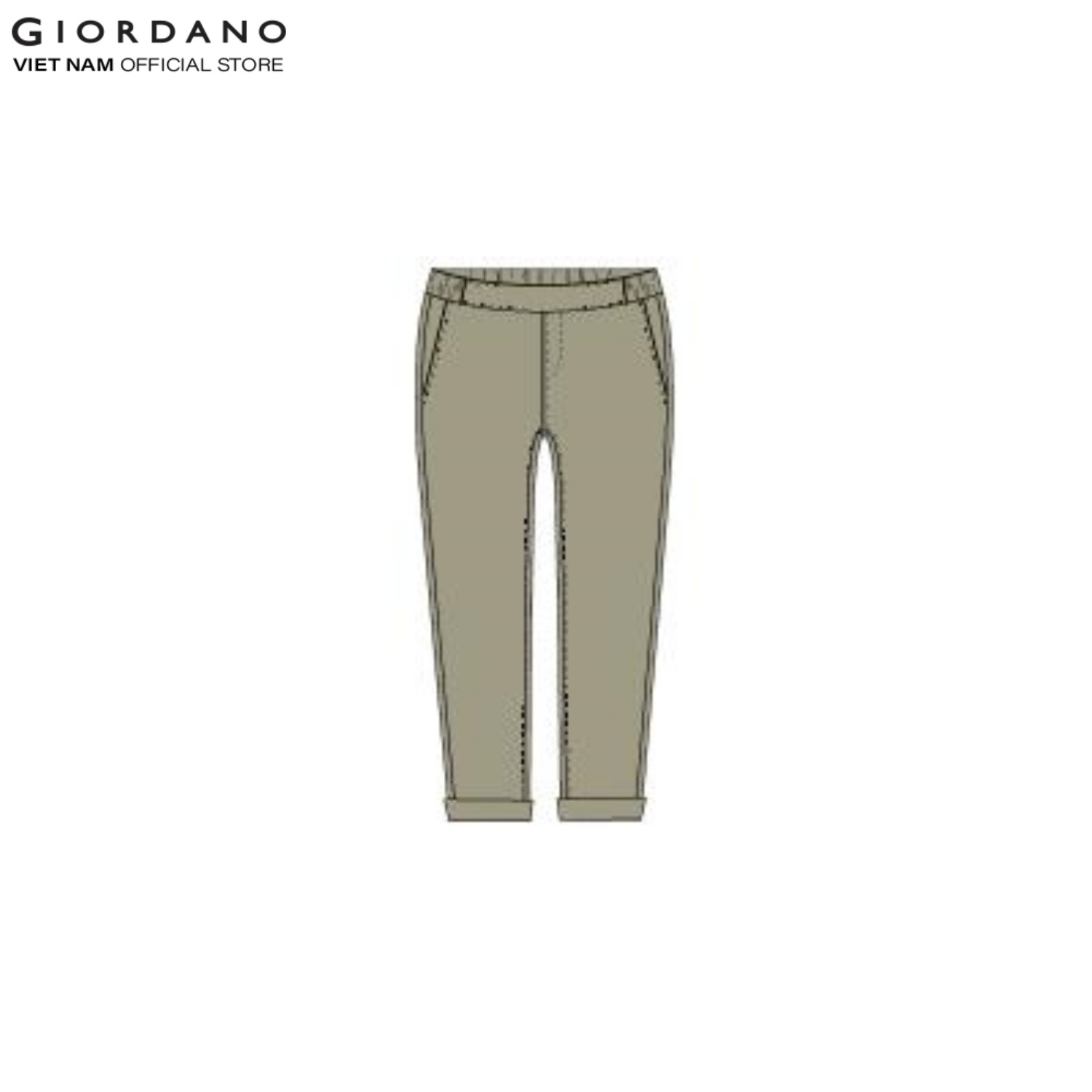 GIORDANO Quần Lửng Nữ Cotton Capri Long Pants 05420256