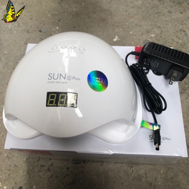 Máy hơ gel sun 5 plus tem xanh