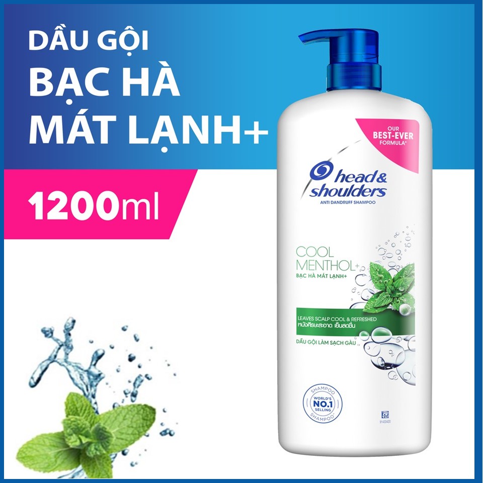 Dầu gội Head&Shoulders Bạc hà 1200ml