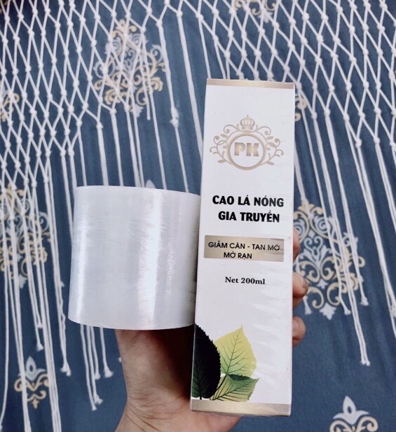 Cao Lá Nóng Gia Truyền Pk Giảm Thâm Tan Mỡ Mờ Rạn Chai 200Ml