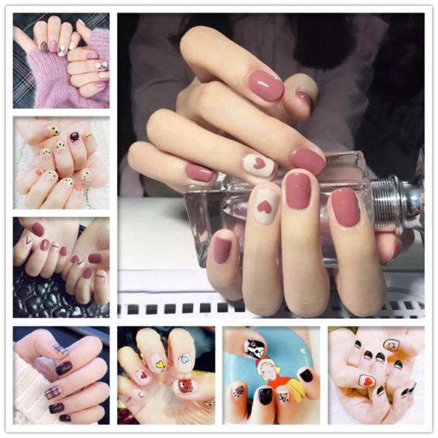 [Hcm]Bộ Dán Móng Tay Nail Sticker Gồm 14 Móng Không Thấm Nước Độ Đàn Hồi Tốt Da041 - Da060