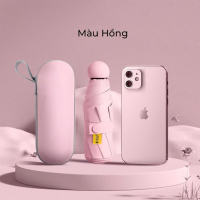 Ô che mưa gấp gọn mini dù mini bỏ túi ô dù che nắng mưa siêu nhẹ chống tia UV UPF50+ kèm hộp đựng sang trọng