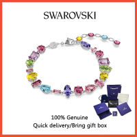 💎 Swarovski 💎 (New) S925 pure silver mixed-cut design multi-color crystal gemstone Gema bracelet