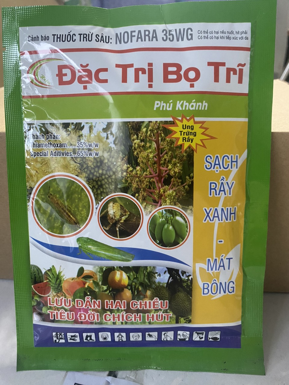 Thuốc Trừ Sâu Nofara 35WG – ĐẶC_TRỊ BỌ TRĨ (Gói 60gr)