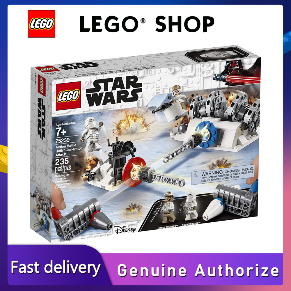 【Hàng chính hãng】 LEGO Star Wars Star Wars: The Empire Strikes Back Combat Hoth Dynamo Attack 75239 Block Set (235 mảnh) đảm bảo chính hãng Từ Đan Mạch