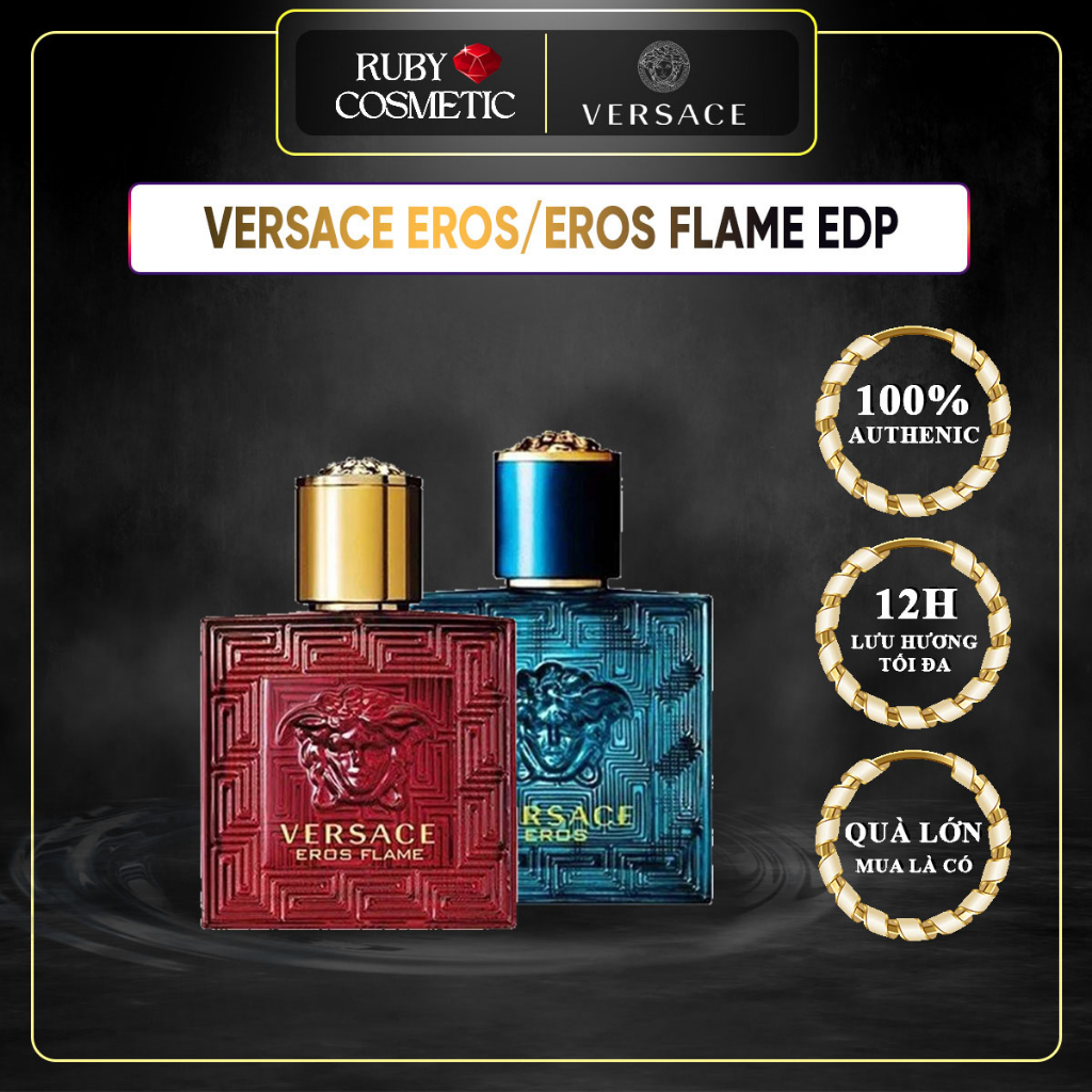 Nước hoa nam Versace Eros/ Eros Flame Edp Size bỏ túi mini nam tính ngọt ngào quyến rũ nổi bật - Rub