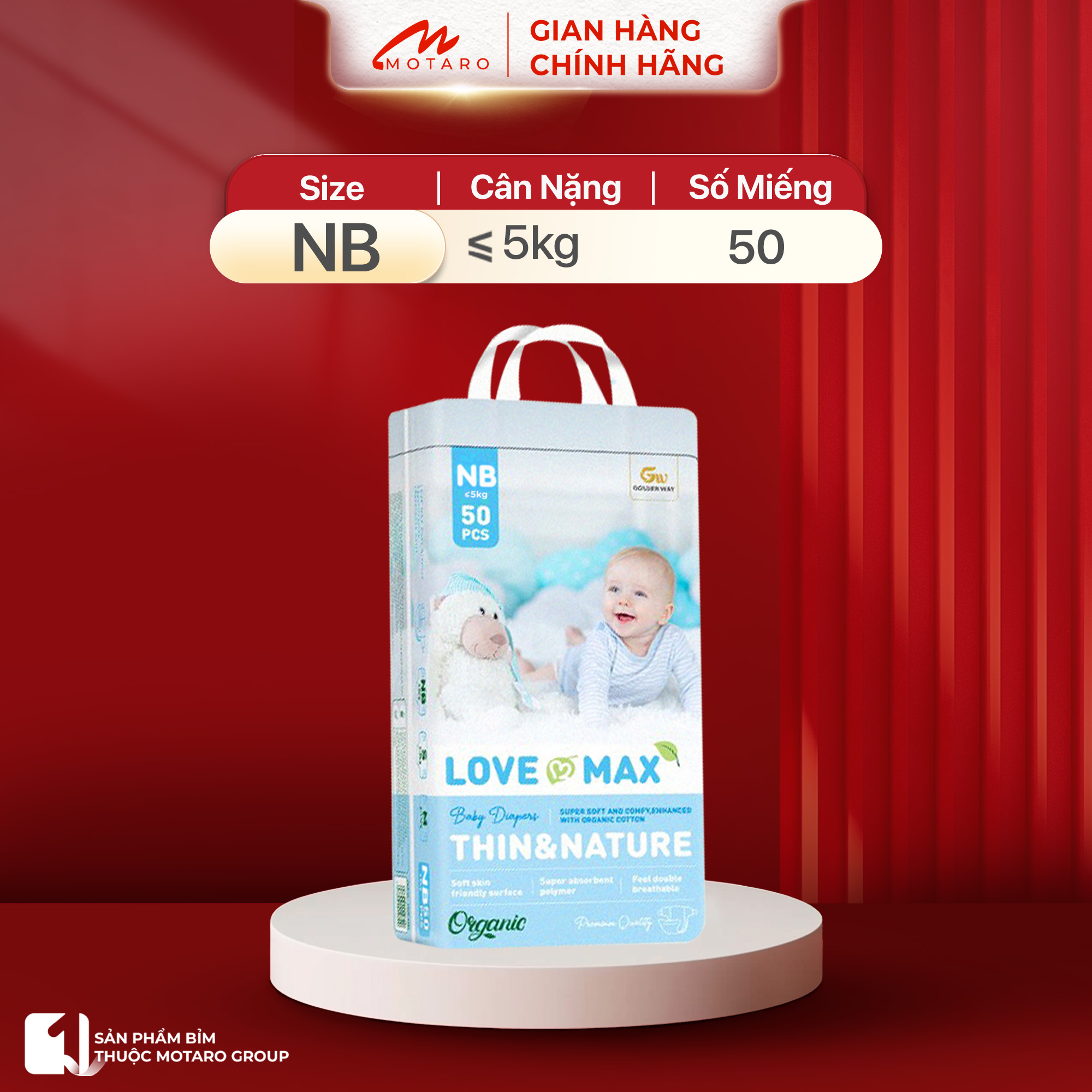 Combo 2 Bịch Tã/bỉm Love Max Mềm Mỏng Thoáng Khí Phù Hợp Cho Mùa Hè