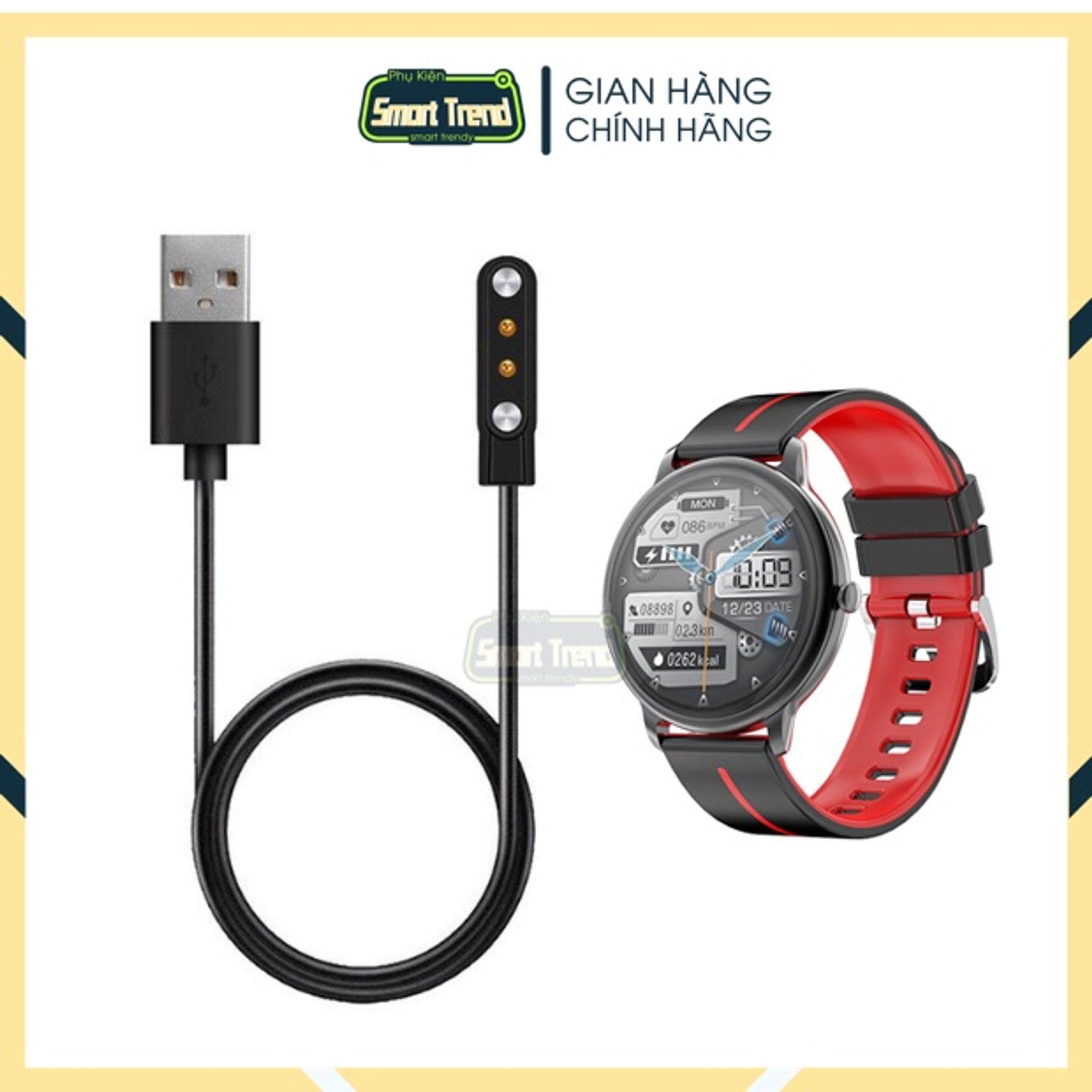 Dây Cáp Sạc USB Đồng Hồ Thông Minh Lenovo ThinkPlus G98 1.43 Inches Thay Thế