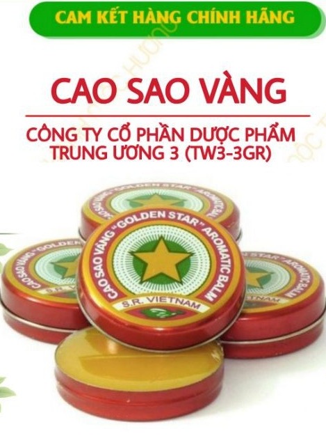 50 Dầu Cù Là Cao Sao Vàng 50 Hộp X 3G ( Giá Sĩ Miễn Ship )