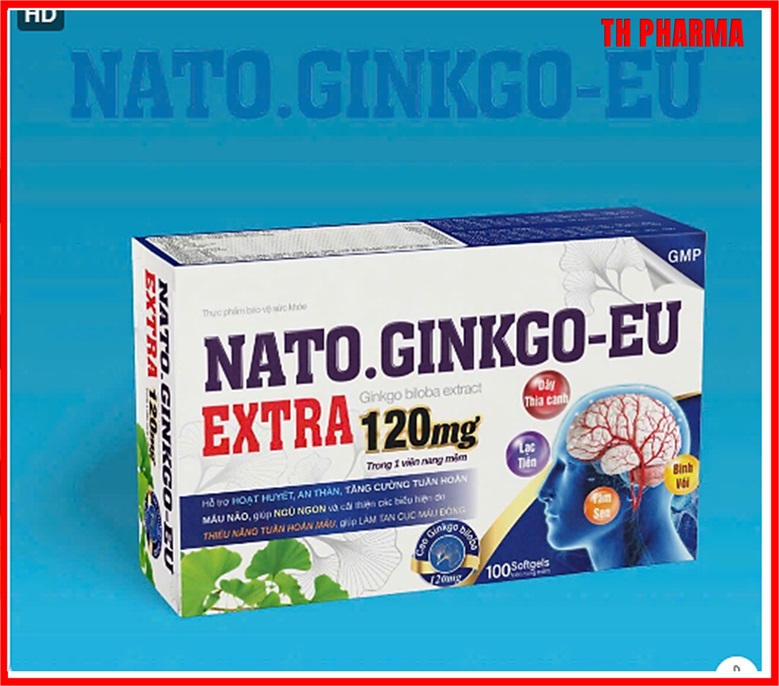 Viên uống bổ não Ginkgo BiloBa Cere Brain Max 600mg- Dược phẩm Trung Ương Queen Diamond - Giúp tăng