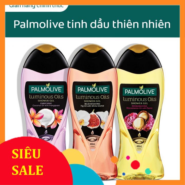 Sữa Tắm Tinh Dầu Dưỡng Ẩm Palmolive Luminous Oils Thiên Nhiên 400Ml