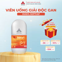 Bổ gan Diasyl softcap - Phục Hồi Chức Năng Gan Từ Phytosome Silymarin Lọ 60 viên