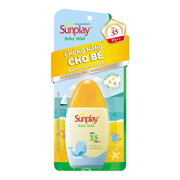 Kem Chống Nắng Sunplay Sunplay Baby Mild Cho Bé Và Da Nhạy Cảm Kcn Sữa Cho Da Mặt Và Toàn Thân Trẻ Em Mỹ Phẩm Japari