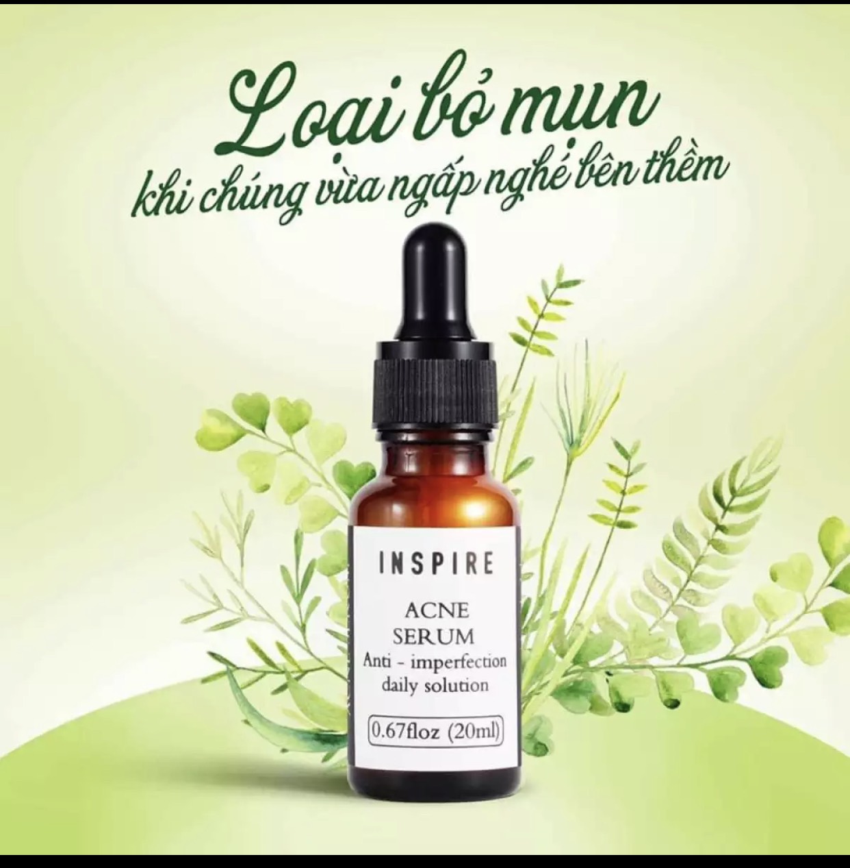 Tinh Chất Ngừa Mụn Acne Inspire Điều Tri Tận Gốc Các Loại Mụn Làm Mờ Vết Thâm Do Mụn Dưỡng Da Sáng Min ( Freeship Toàn Quốc )