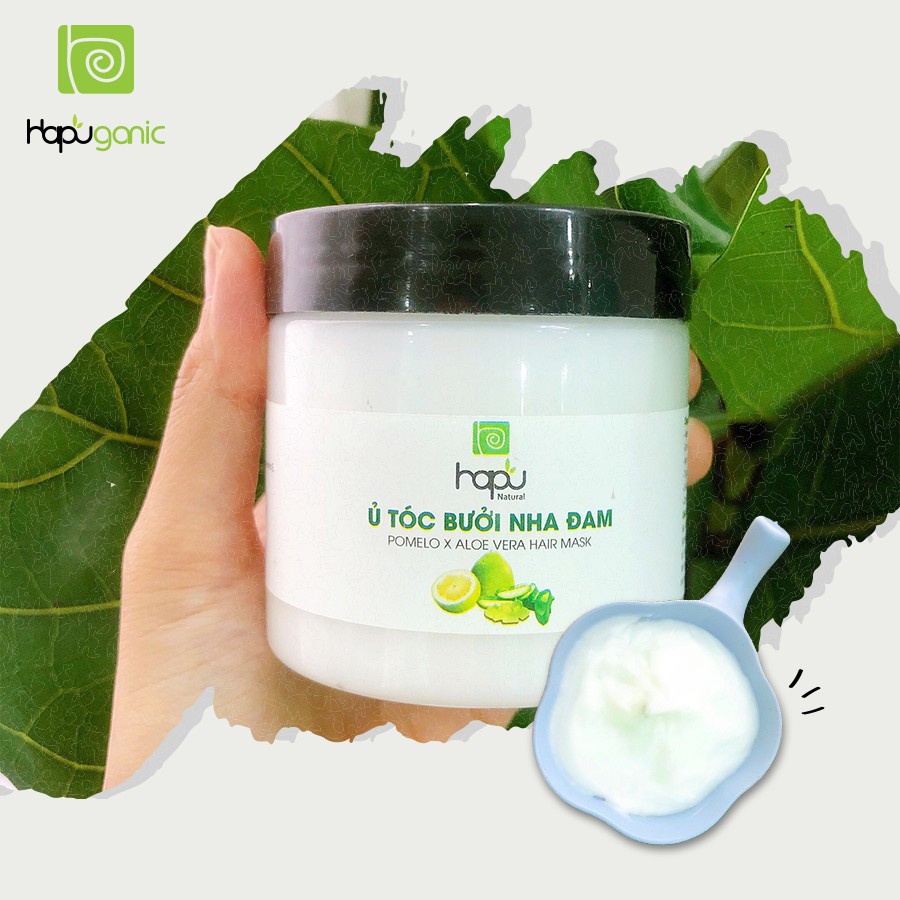 [Hcm]Kem Ủ Tóc Bưởi Nha Đam Cao Cấp Hapu Organic Giảm Gàu Giảm Ngứa Phục Hồi Tóc Hư Tổn Giảm N.ấm Da Đầu Mềm Mượt Tóc