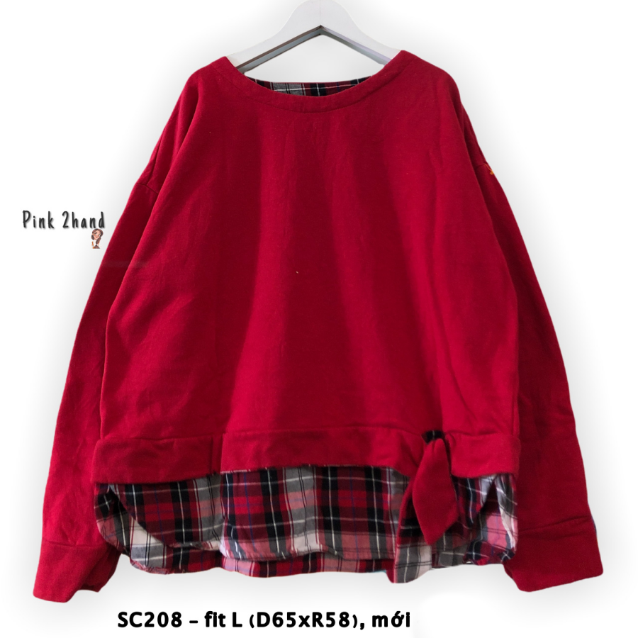 Áo Hoodie áo sweater Oversize nữ nam 2hand chất dày size lớn form rộng tay bồng (sale) 1111-4