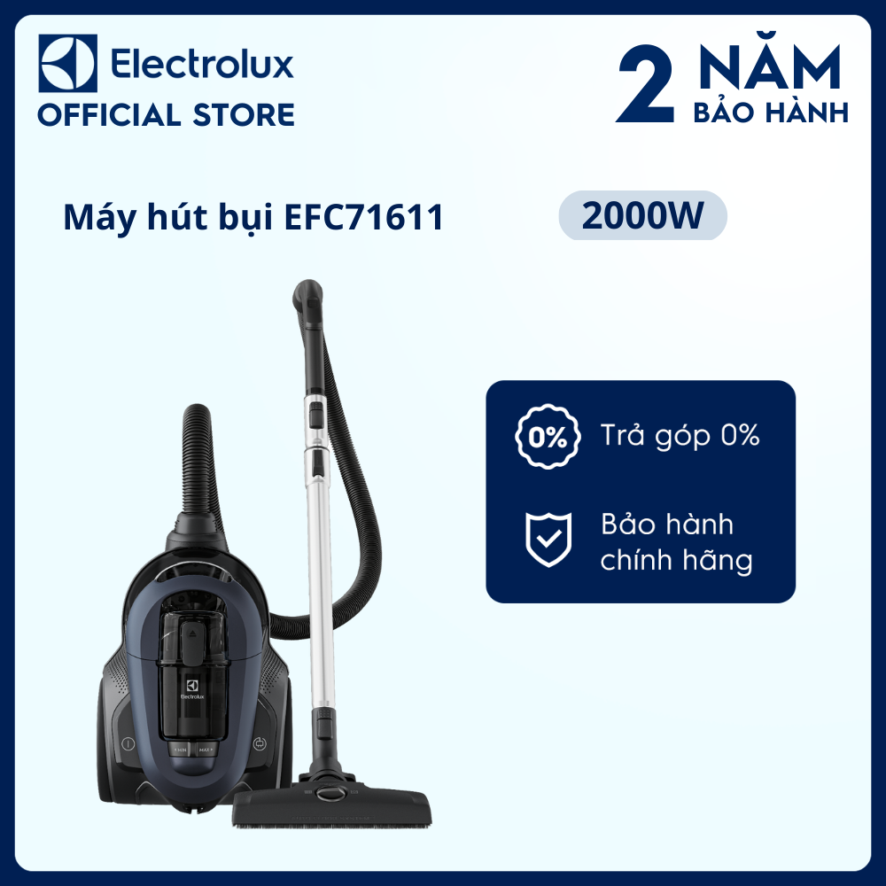 Máy hút bụi Electrolux UltimateHome 700 2000W - EFC71611 - Vệ sinh toàn diện làm sạch tối ưu di ch