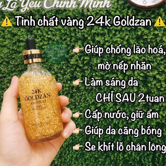 Tinh Chất Vàng 24K - Skinature 24K Goldzan Ampoule | 100Ml Chất Lượng Sản Phẩm Đảm Bảo An Toàn Và Cam Kết Hàng Đúng Như Mô Tả